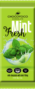 Chocoyoco czekolada nadziewana o smaku mięty pieprzowej 100g