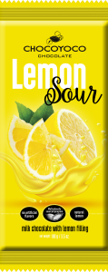 Chocoyoco czekolada nadziewana o smaku cytrynowym 100g