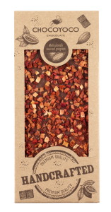 Chocoyoco Handcrafted czekolada mleczna z truskawkami 100 g